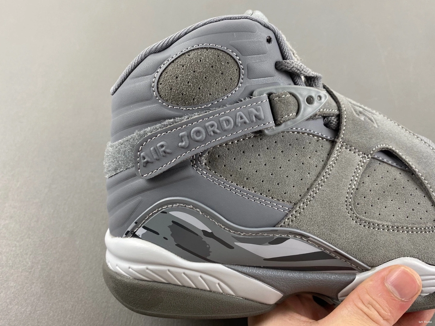 305381-014 Men's 8 Jordan - Grey Cool Retro 1007